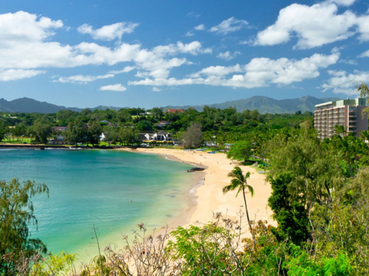 View of Kalapaki Beach, Kauai