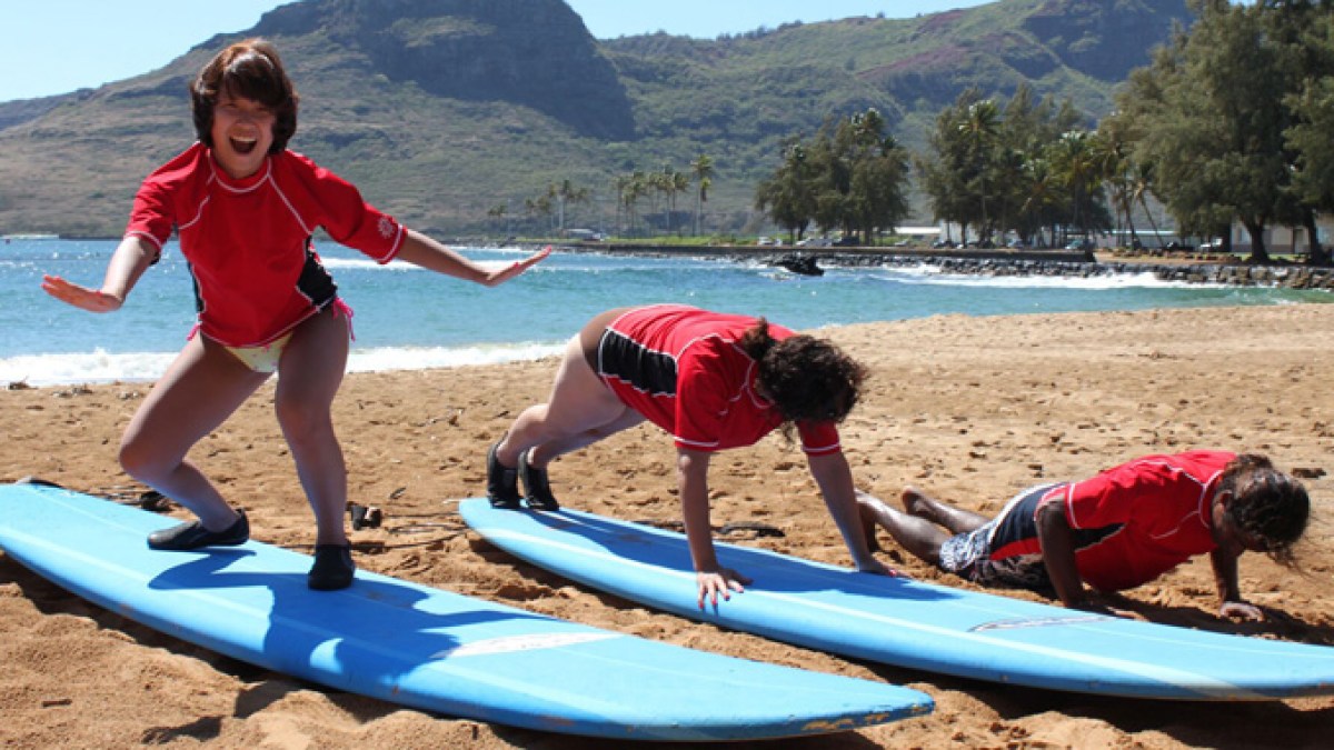 Surf Lessons at Kalapaki Beach, Kauai