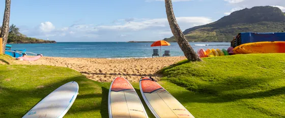Surfboard rentals on Kauai